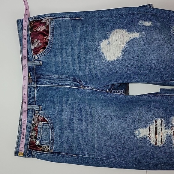 Vince Camuto Womens Patchwork Straight Leg Jeans/ 28/6. - Picture 6 of 10